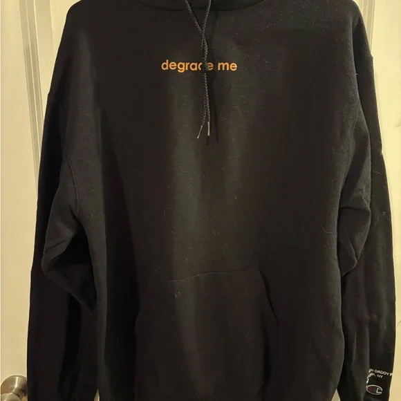 Call her daddy original Black Hoodie with Orange Text - Picture 1 of 5